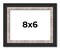 Photo Size Simple Silver Picture Frame - UV Acrylic, Foam Board Backing, Hanging Hardware